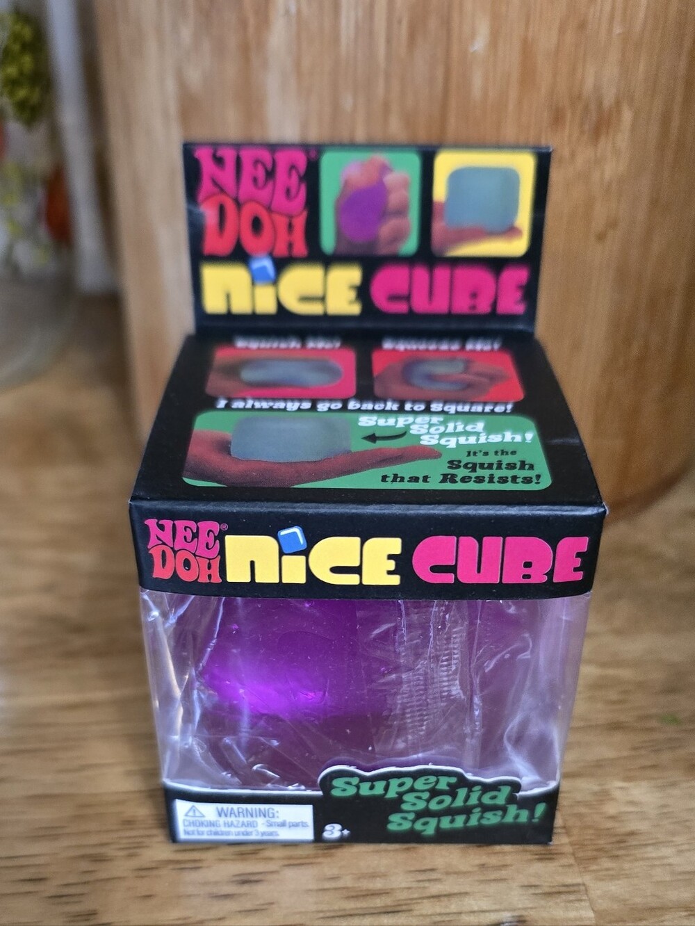 NeeDoh Nice Cube Purple Super Solid Squish